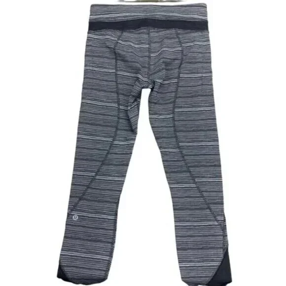 Lululemon Inspire Tight II Mesh Cyber Black Deep Coal 6 - Picture 9 of 10